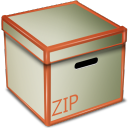 Zip Box Icon 128x128 png